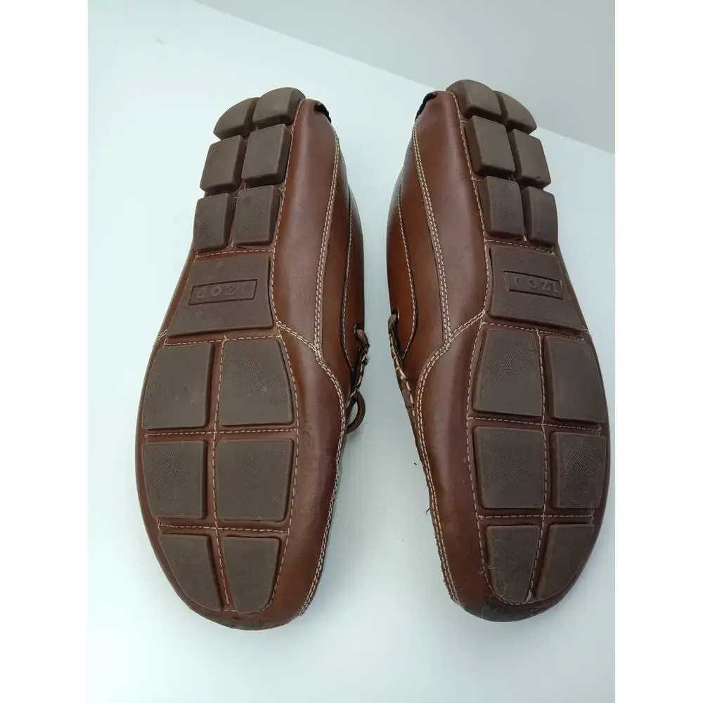 Izod Men's Burton Brown Slip-On Boat Shoes Mocs